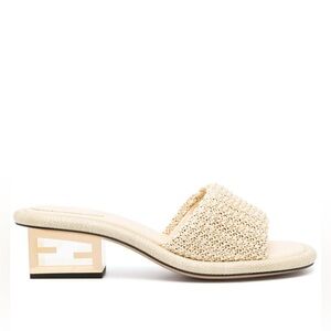 Fendi Baguette Raffia Sandal - Brand New - Size 39.5 (100% Authentic)